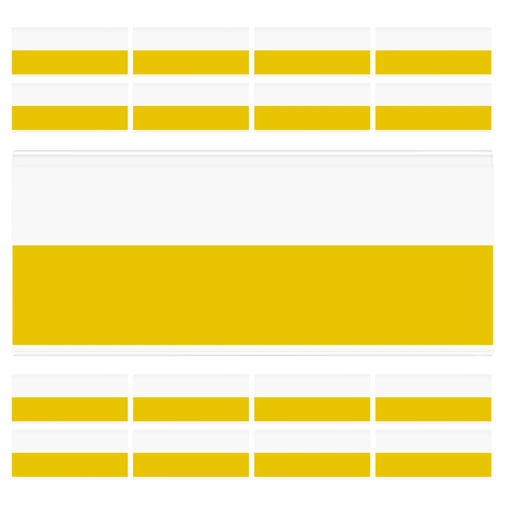 

30 Pcs With Adhesive Price Tag Label Holders Cards Clip Tape Pvc for Shelves Market Sign Clips Merchandise Tags