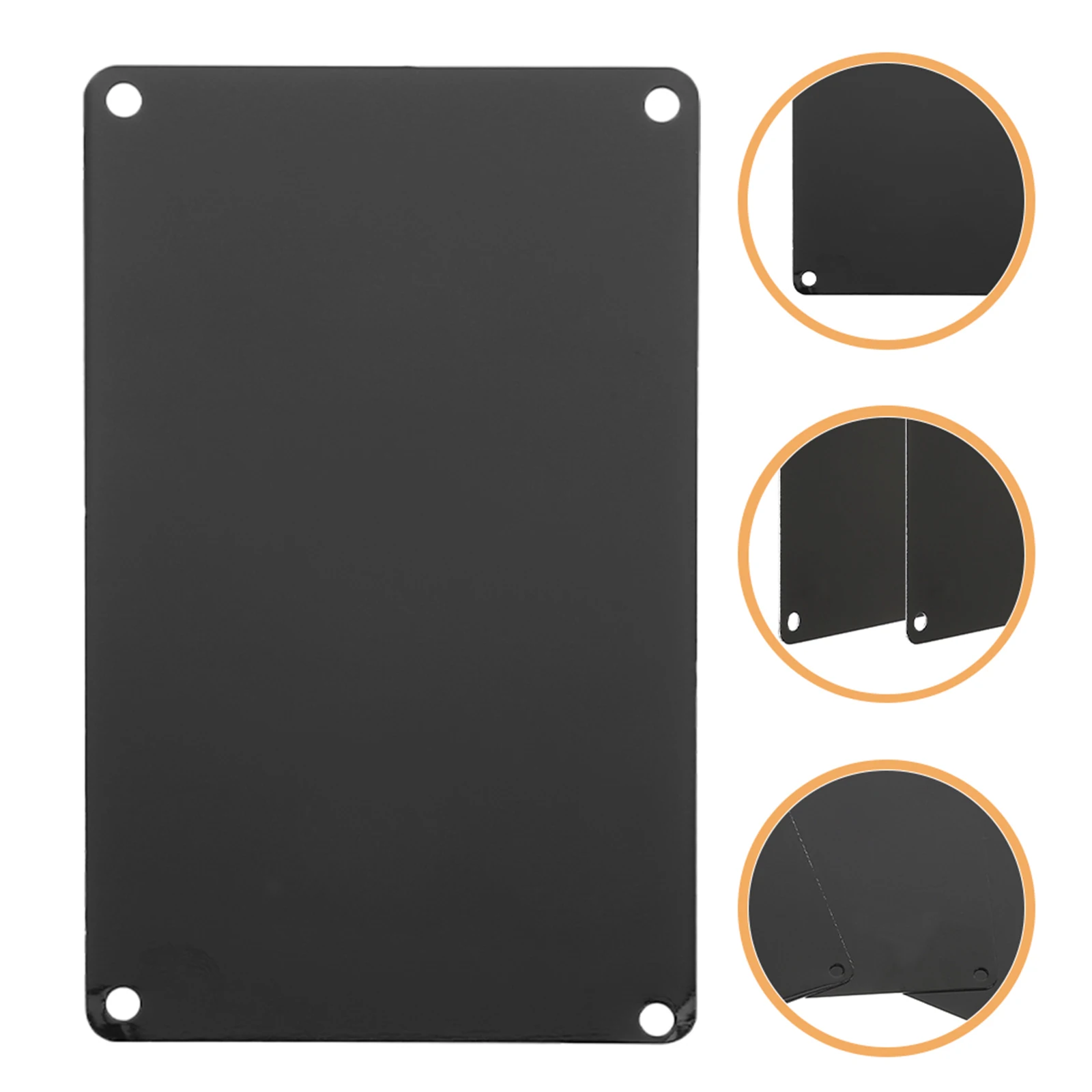 10Pcs Blank Nameplate Engraving Sign Oxidized Black Aluminum Paint Sign Aluminum Name Signs DIY Engraving Blank Signs