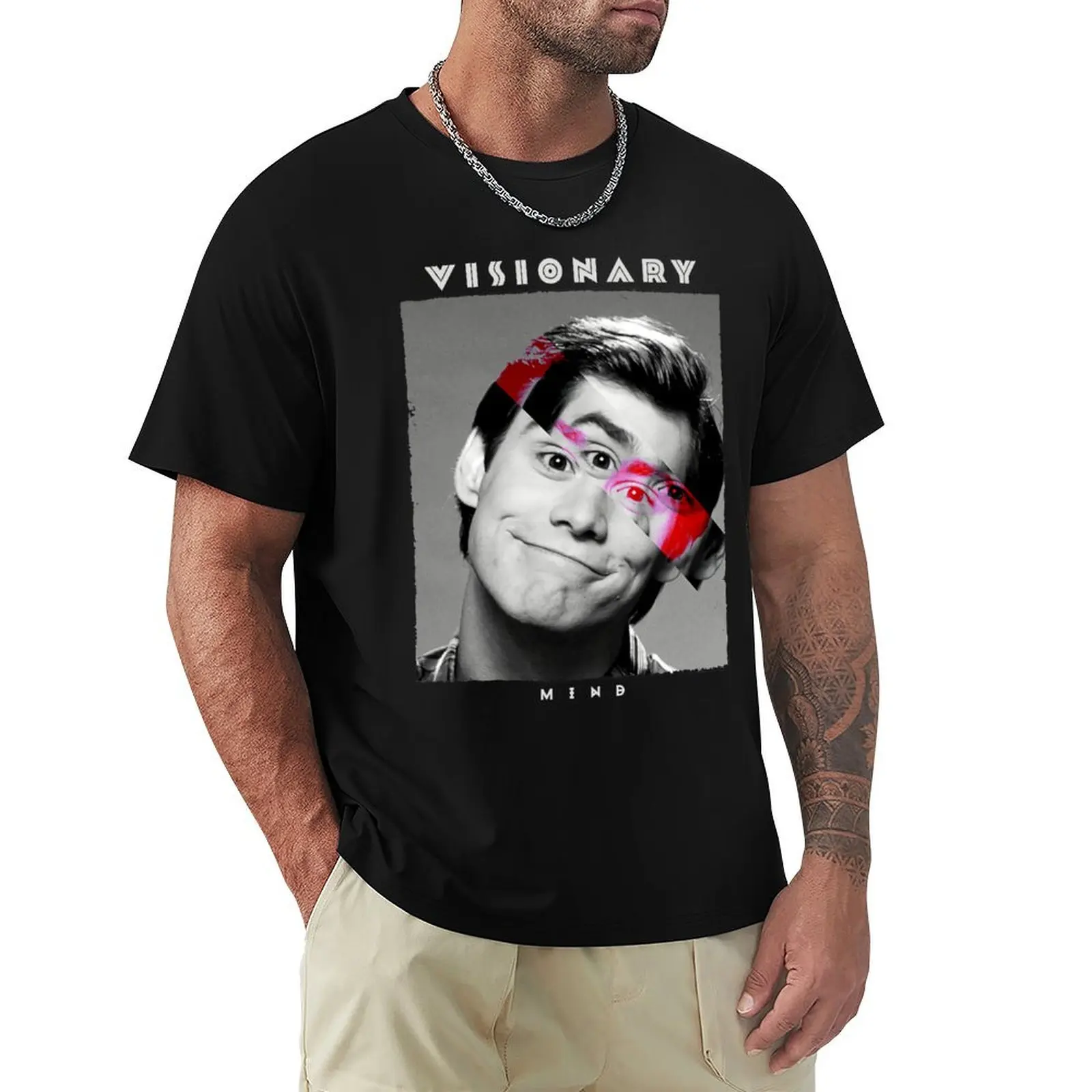 Jim Carrey 2 T-Shirt Gym Wear Breathable Short Sleeve Tee