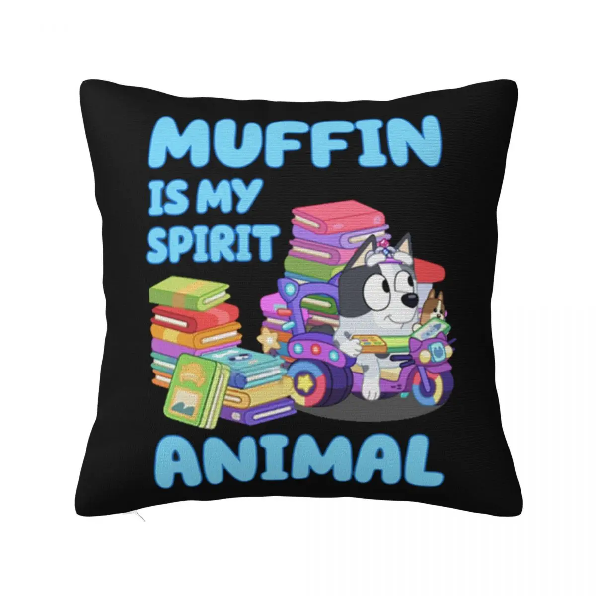 Muffin Is My Spirit Animal Square Pillowcase Pillow Cover Cushion Decor Comfort Throw Pillow for Home Car