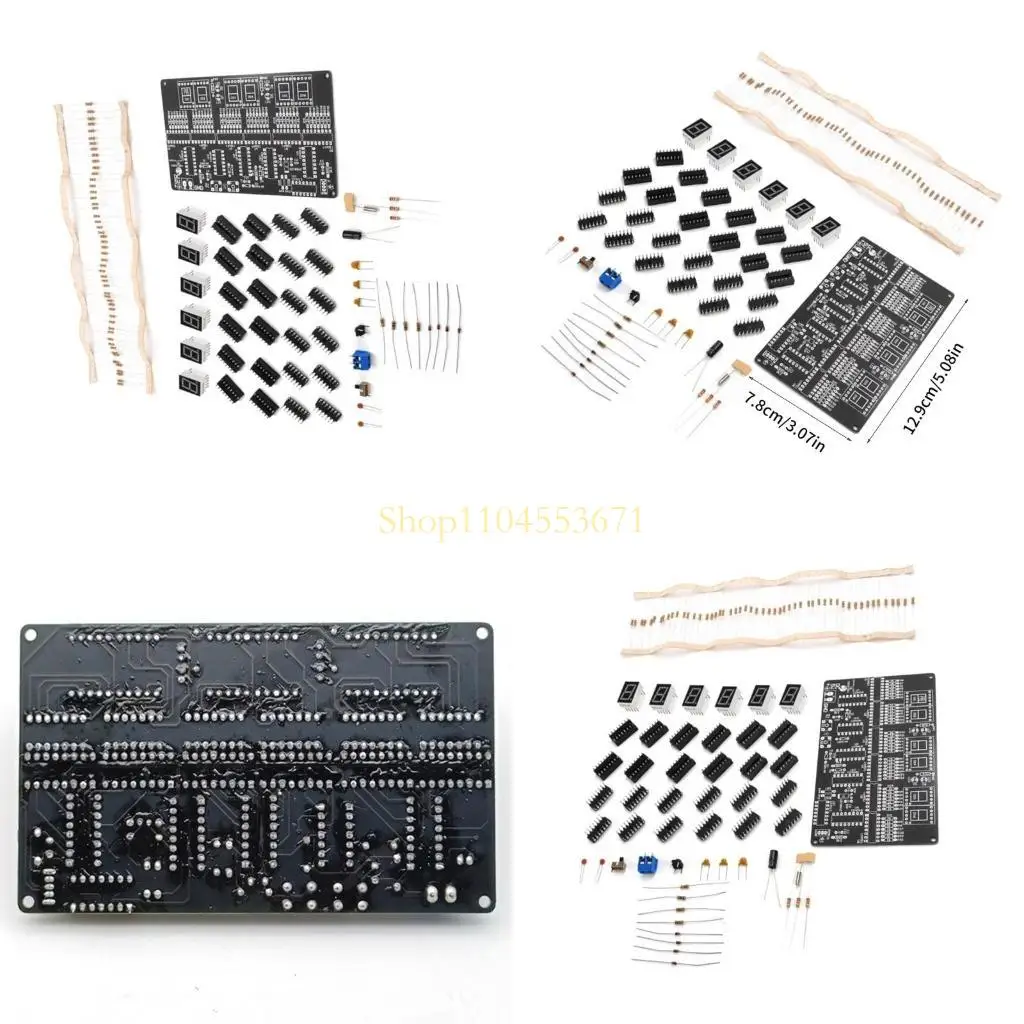 

Бестселлер, цифровые светодиодные электронные часы, набор DIYer, паяльная практика, обучающий проект, 4,5 В-5,5 В постоянного 6
