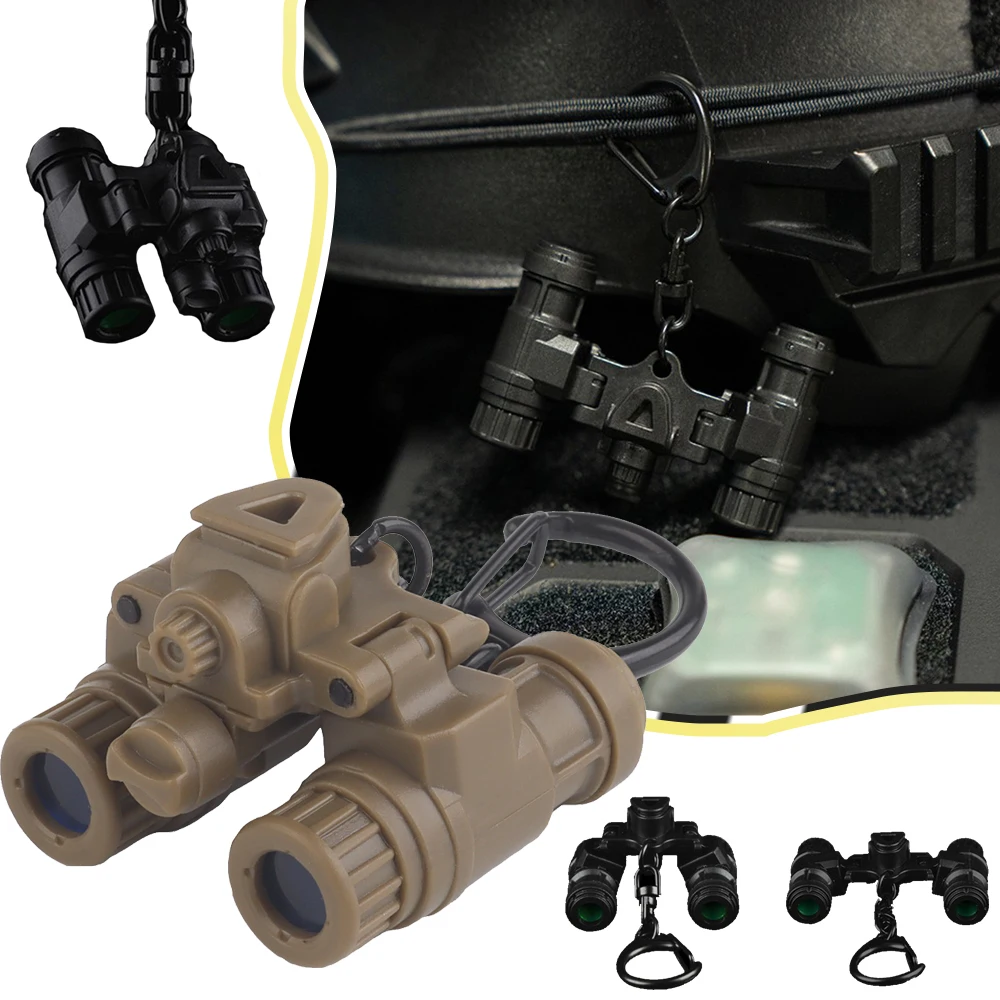 

Tactical PVS31 Binocular NVG Keychain Airsoft ight Vision Goggle Pendant Adjustable Angle on Both Sides Paintball Accessories