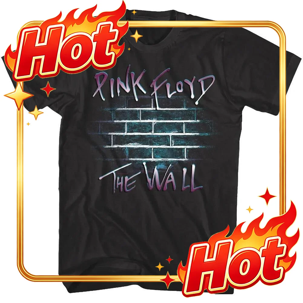 Custom Pink Floyd Men's Shirt The Wall Album Black Graphic Tee Another Brick Rock Band Music Merch Vintage Concert Vibes
