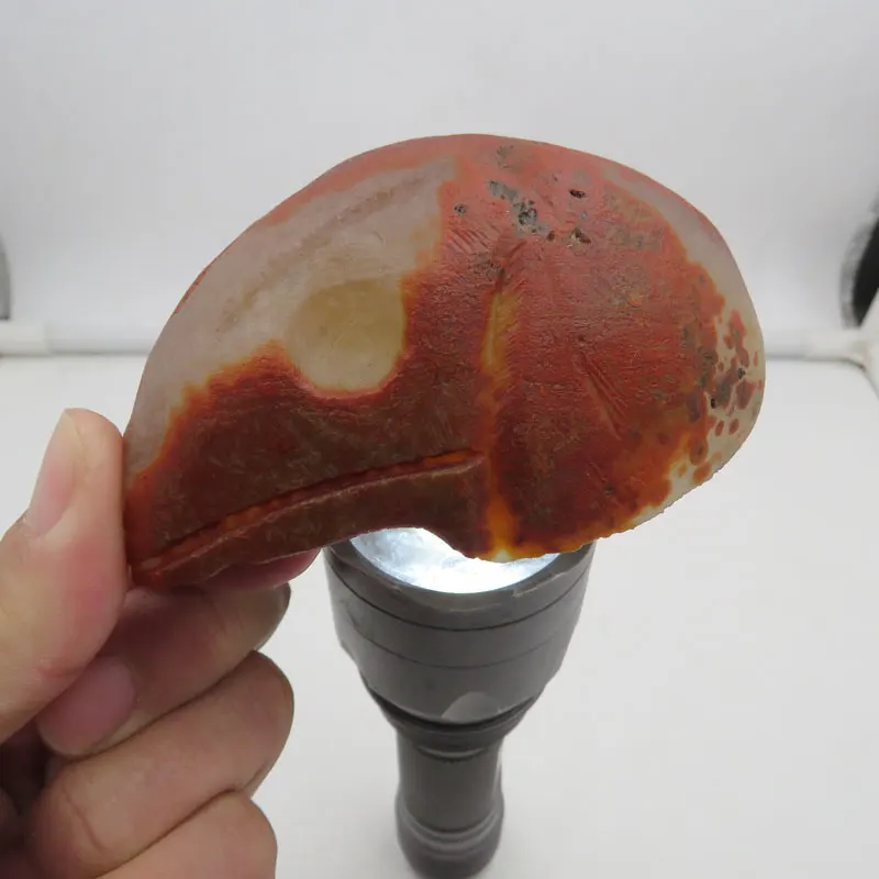 

263 г натуральный древний красный агат драгоценный камень вырезанная вручную Птица Череп рейки Восстанавливающий домашний декор Fengshui 2024