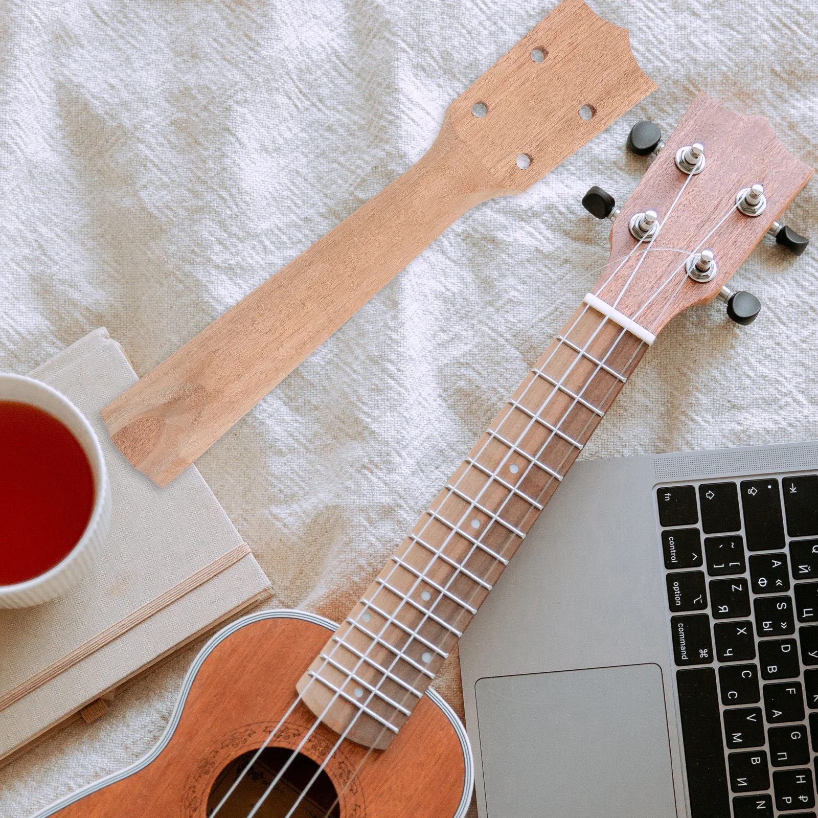 

Diy Wooden Ukulele Neck Unfinished Natural Replacement Handle For Home Handmade Guitar Accessories Concert Classical Electric