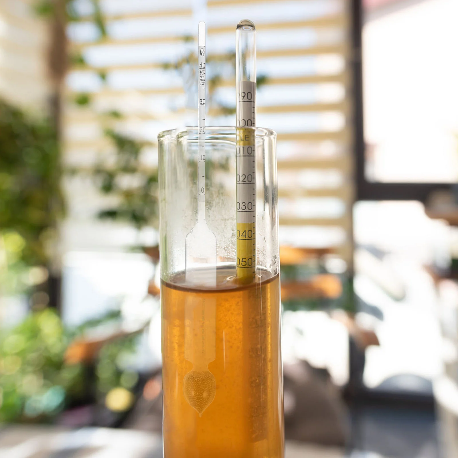 

5Pcs Alcohol Meter Glass Hydrometer Triple Scale Alcohol Tester Thermometer for Wine Testing Hydrometer for Wine