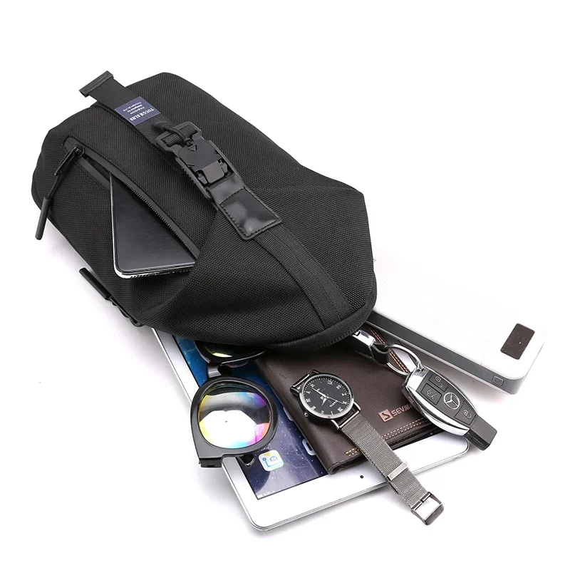 Fashion Men's Chest Pack Multifunctional Casual Travel Bags Messenger School Bag Large Single Shoulder Bag