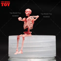Unpainted 1/64 1/43 1/35 Car Driver Skull Figure Miniatures Model 3D Print Mini Doll Creative Scene Props For Vehicle Toys
