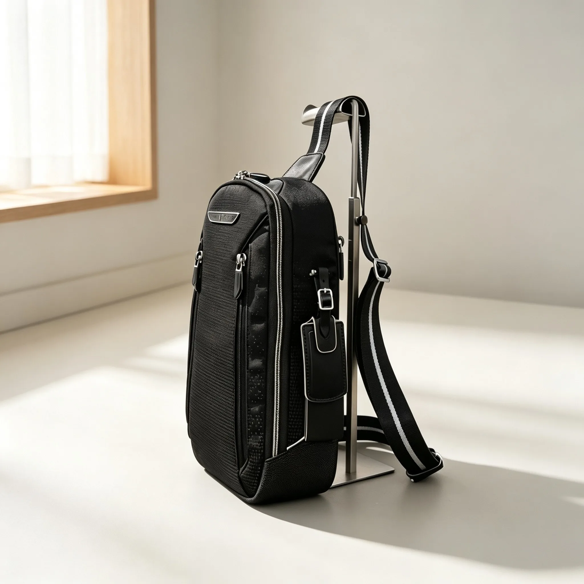 Men’s Starry Sky Crossbody Sling Bag, Cool Casual Single Shoulder Chest Bag for Daily Commute