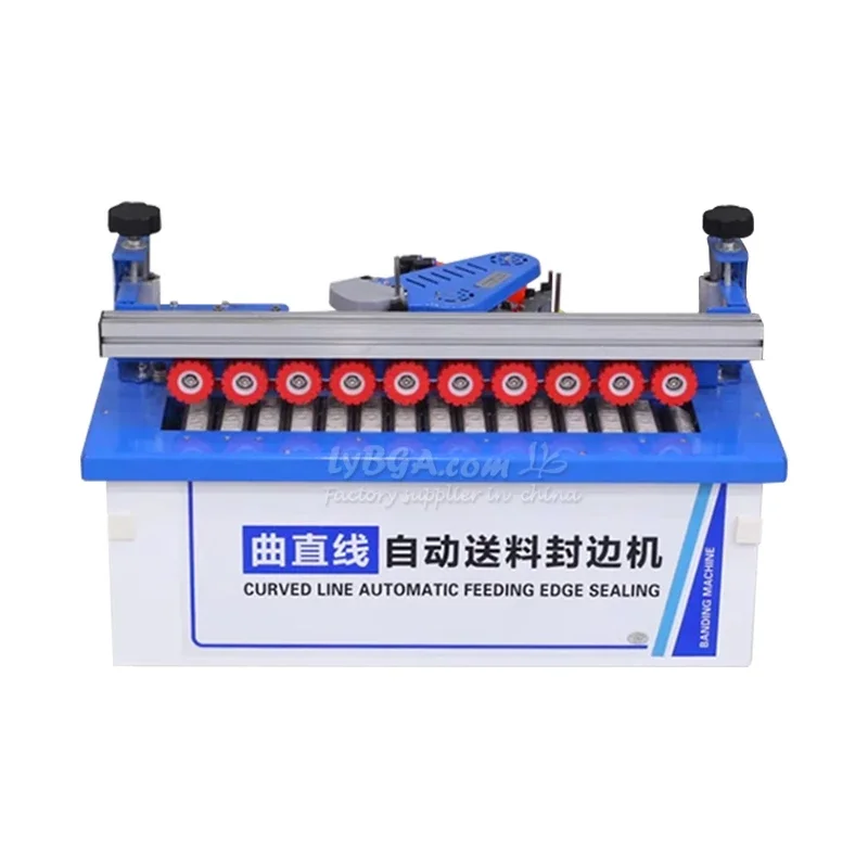 Bordatrice per la lavorazione del legno Bordatrice per bordi curva/avastata 770 Consegna completa della piastra di processo Opzione del supporto base a lunghezza estesa