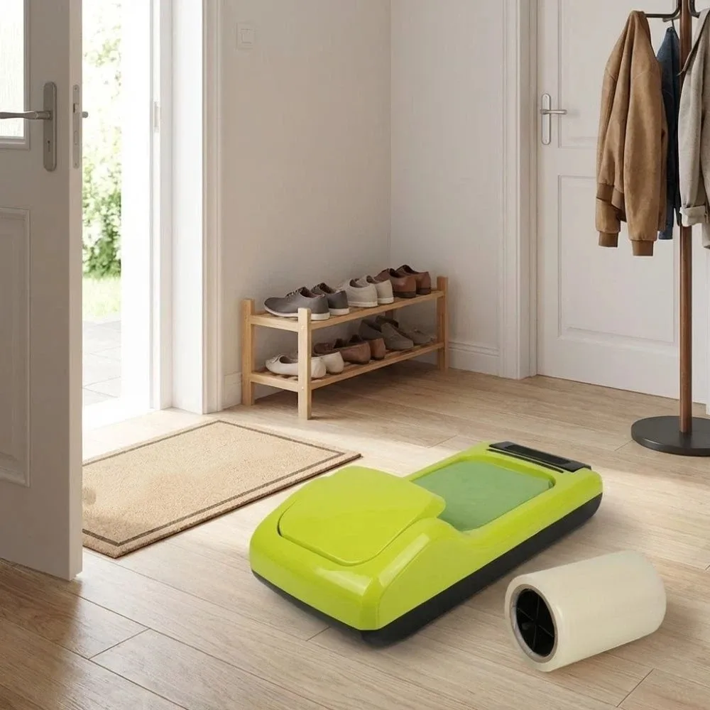 

Hands-Free Automatic Shoe Film Dispenser Dustproof Step on Design Intelligent Shoe Cover Box Sanitary Fully Automatic