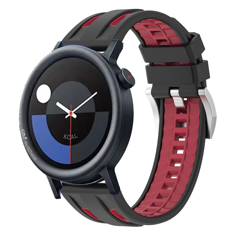 22 مللي متر حزام سيليكون ملون لساعة CMF 3 برو الفرقة معصمه الرياضة سوار ل CMF بواسطة لا شيء ساعة برو 2 1 حزام الساعات كوريا