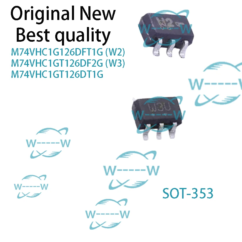 (10-50PCS) M74VHC1G126DFT1G W2 M74VHC1GT126DF2G W3 M74VHC1GT126DT1G SOT-353 Noninverting 3-State Buffer NEW IC CHIP