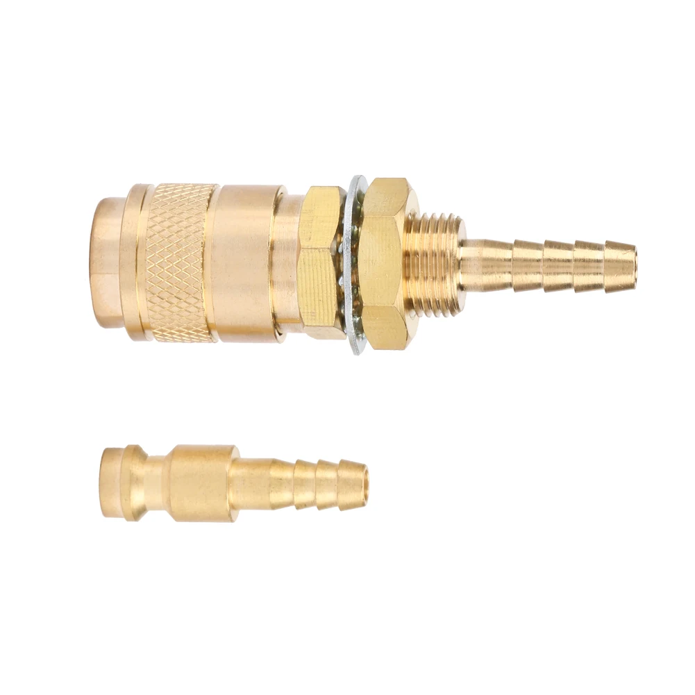 Brass M6 Gas/Water Quick Connector for MIG TIG Welder Torch Fitting For Welding Torch