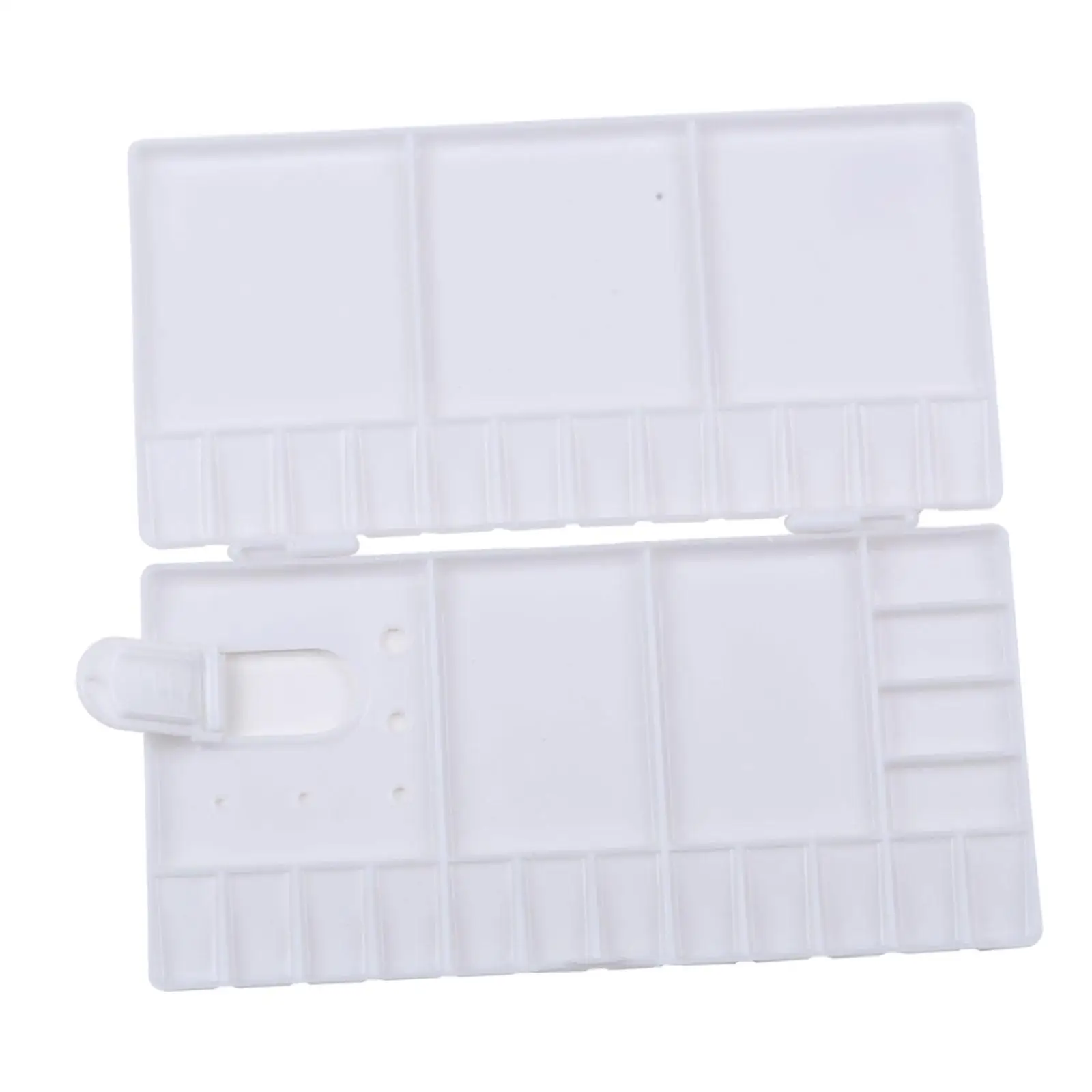 لوحة ألوان مائية فارغة للسفر مع فتحة إصبع مع غطاء للمبتدئين وصندوق تخزين الطلاء للدهانات الزيتية الأكريليكية للطلاب والأطفال