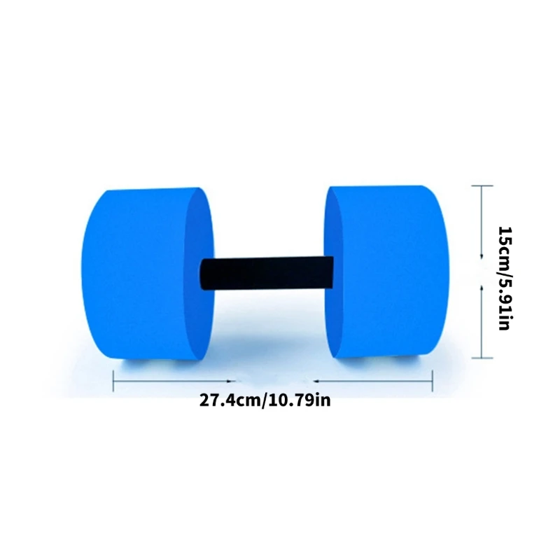 2Pcs Water Foam Dumbbell Light Weight Aquatic Exercise Dumbells for Adults