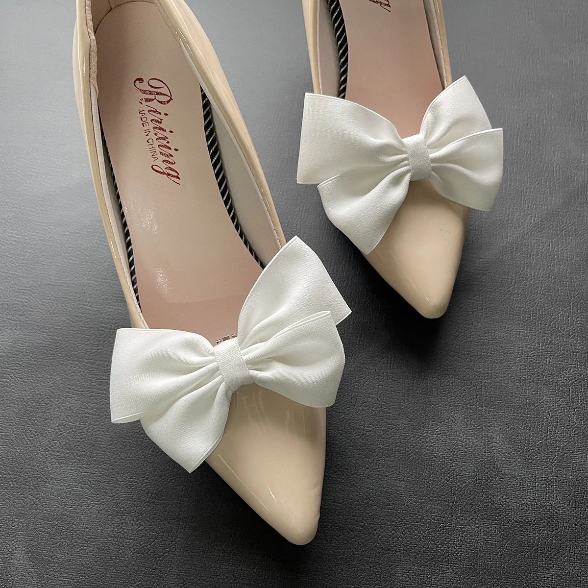 1 Pair Elegant Bowknot Shoes Buckle Shoe Clips Women Removable Wedding Shoe Decoration Charms DIY Wedding Accessories