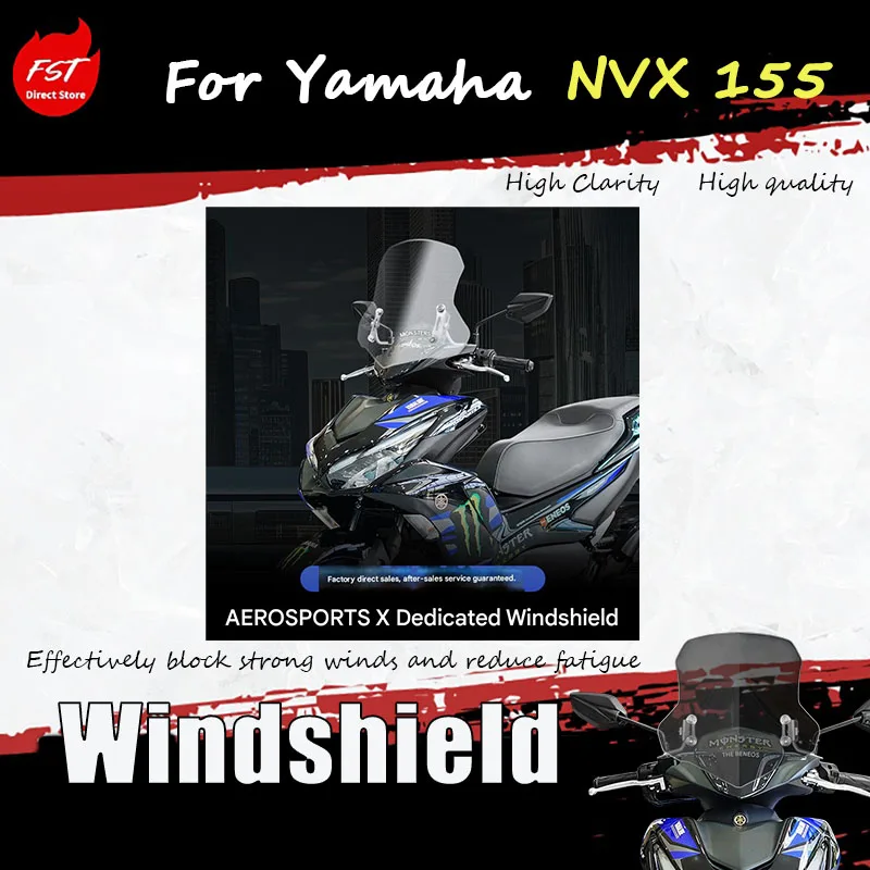 For the YAMAHA NVX155 special windscreen pedal motorcycle, for the installation of the front windshield glass panel