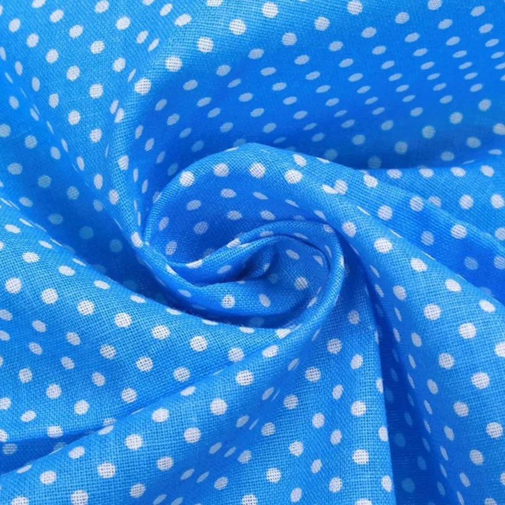 Polka Dot Fat Quarters Cotton Fabric Bundles 25 x 25cm Quilting Fabric for Sewing 20Pcs