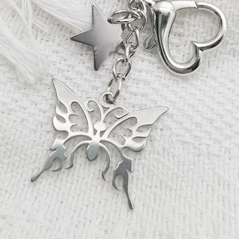 New Sweet Cool Wind Hollow Butterflies Five-pointed Star Y2k Niche Pendant