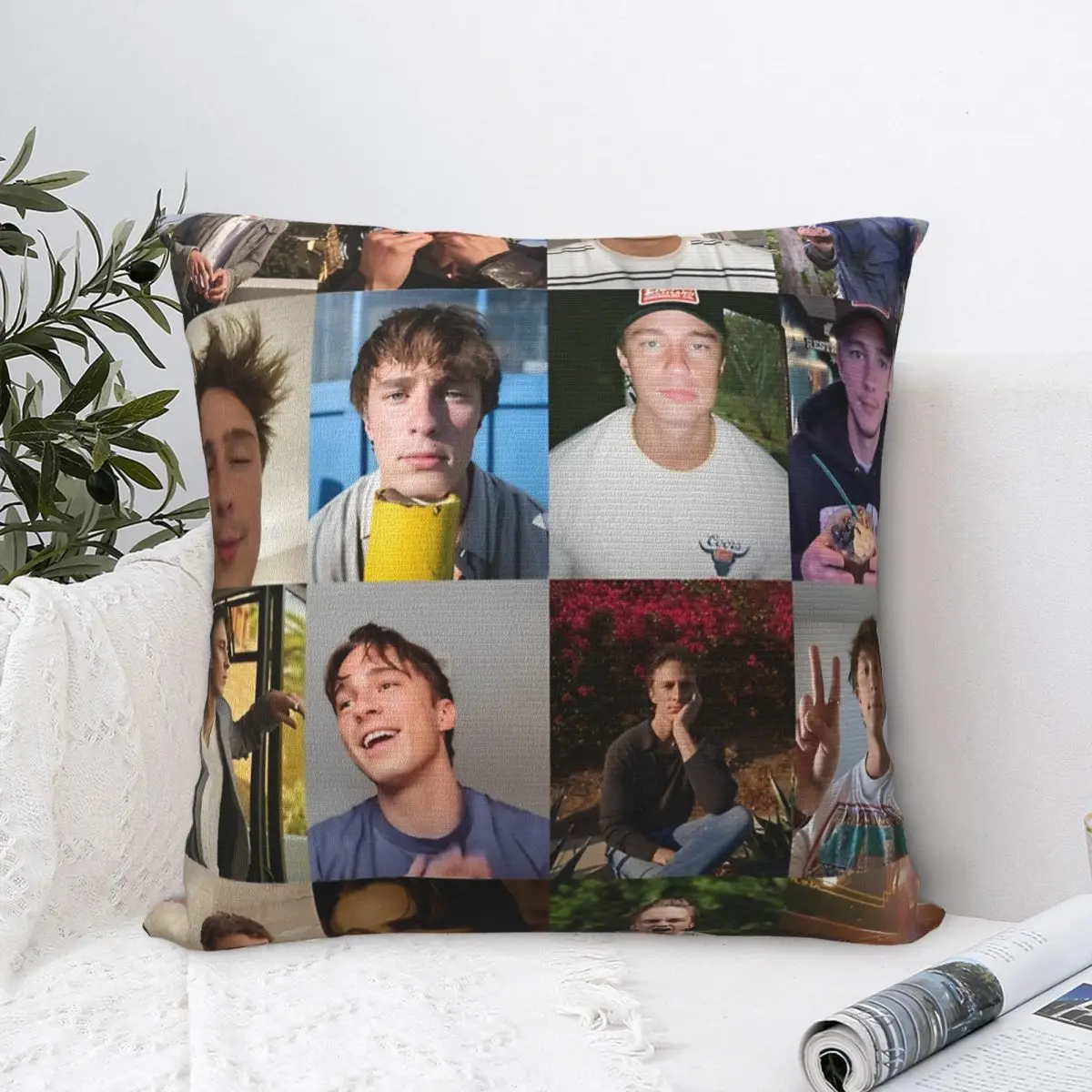 Drew Starkey Square Pillow Cases Cushion Cover Funny Decorative Pillowcase for Home 18