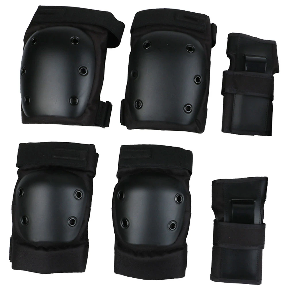 

6 Pcs Set Durable PP EVA Cloth Elbow Knee Skating Protectors Pads Adult Guards Adult Elbow Guard Skating Sports