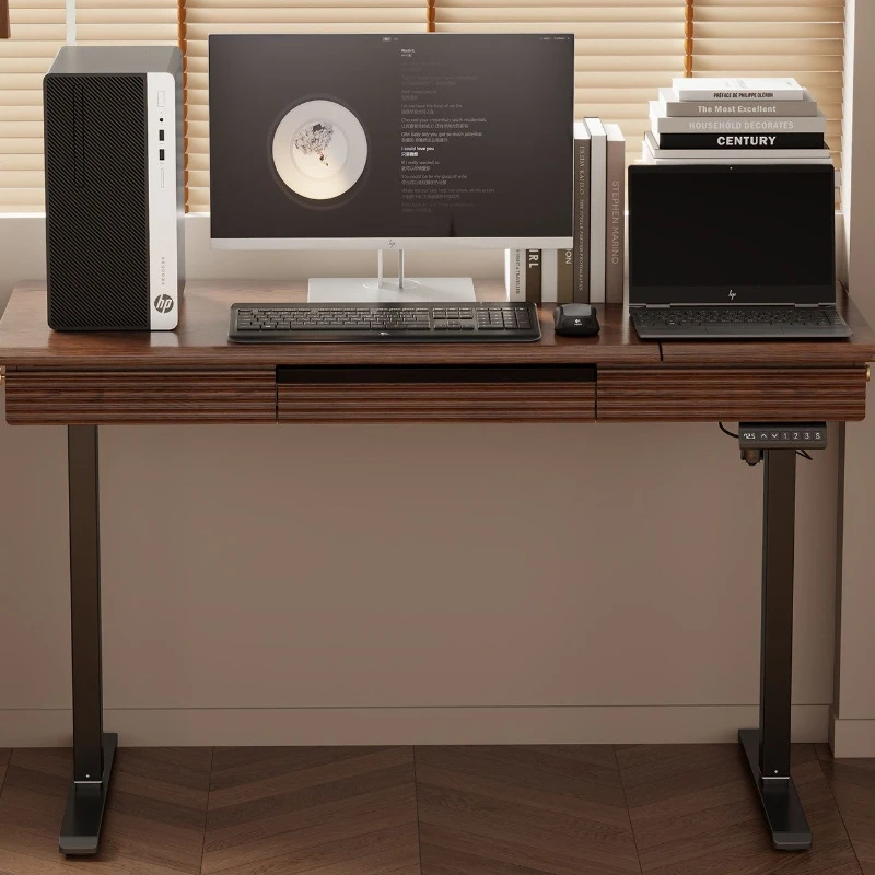 Solid wood, tiltable, art painting calligraphy desk, workbench, electric lifting table