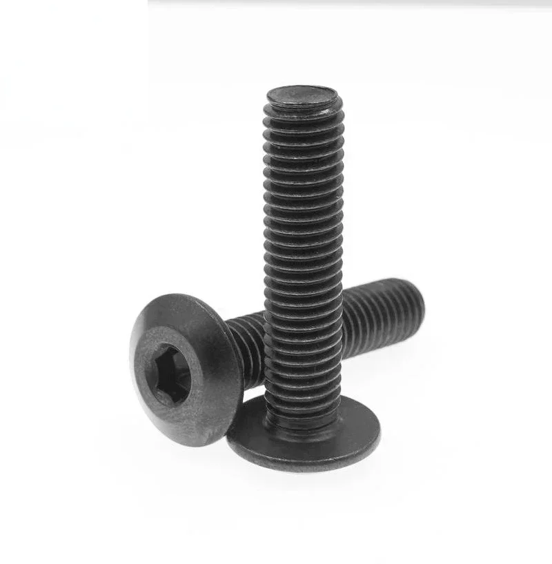 100/30/50pcs M5 M8 Hexagon Socket Large Flat Round Head Beveled Screw Allen Cap Screw Bolt M6 L=16-30mm 25mm  Furniture Screws