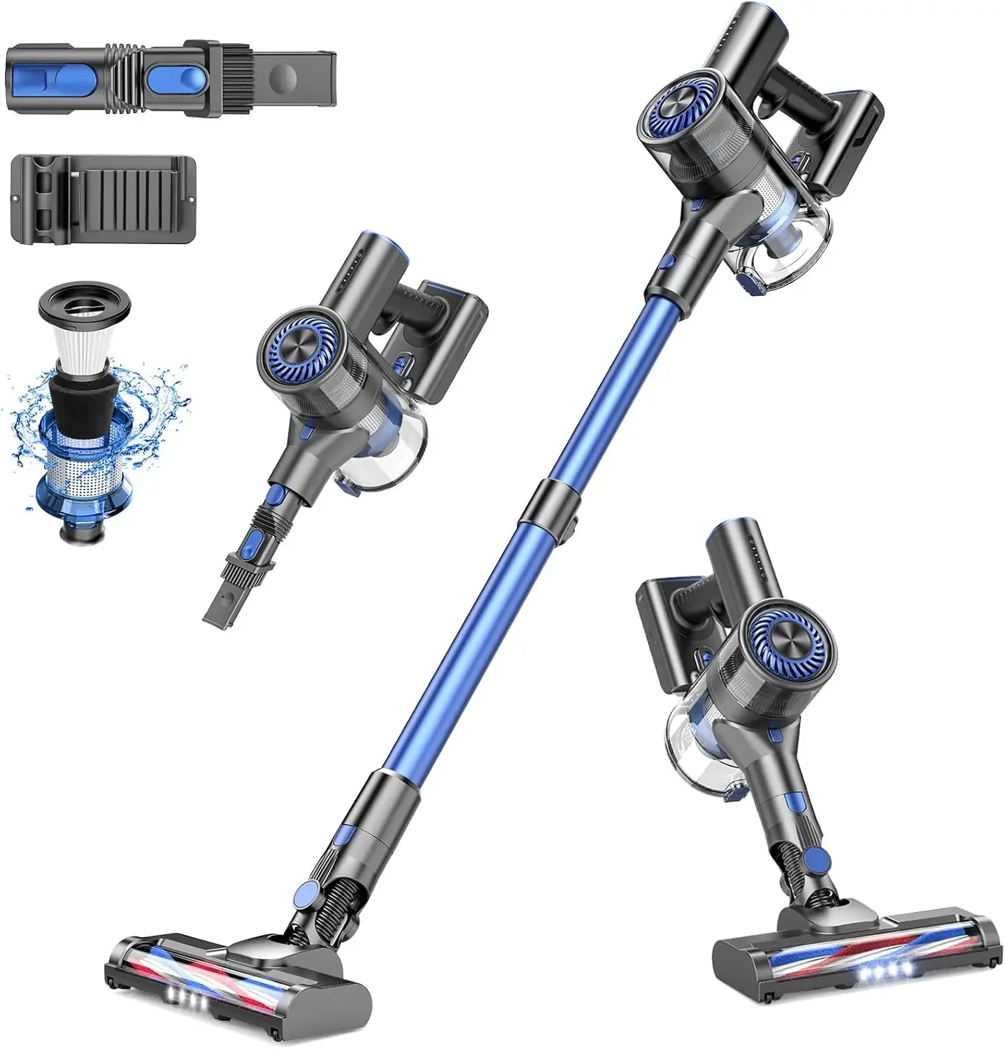 Cleaner, Cordless Stick Vacuum with 80000 RPM High-Speed Brushless Motor, Max 40 Mins Runtime, 5 Stages High Efficiency F