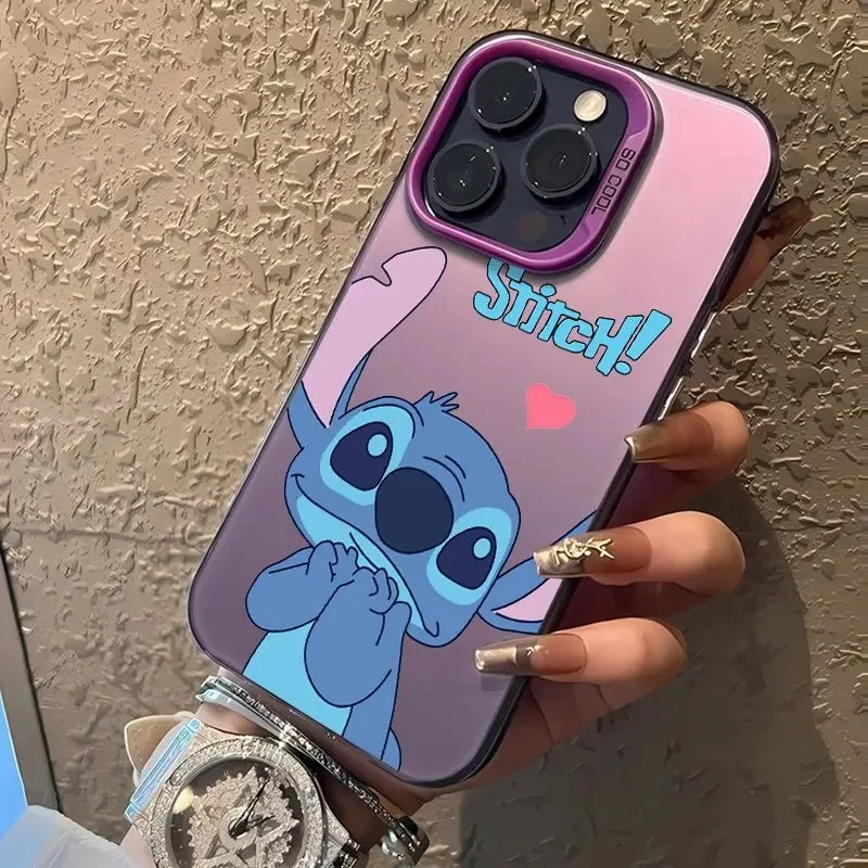 NOWOŚĆ Etui na telefon Stitch Funny Cartoon do iPhone 14 13 11 12 15 Pro Max 7 8 Plus XR XS MAX Y2K Anti Fall Lovely Case Cute