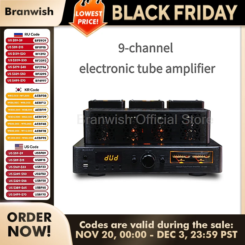 เครื่องขยายเสียงหลอดไฮไฟเครื่องขยายเสียง200W + 200W กำลังไฟสูงลำโพงเสียงไฮไฟก่อนเวทีโฮมเธียเตอร์บลูทูธ5.0รองรับลำโพง4/8Ω