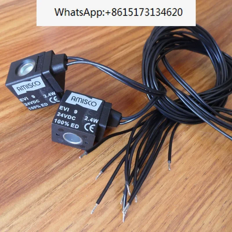 Fio de chumbo da bobina da válvula eletromagnética EVI9 DC24VDC12V2.4WAC220VAC24V 3.6VA