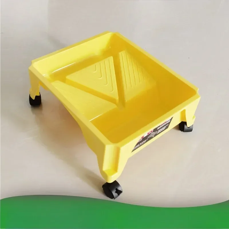 Paint Tray 10 Inch Deep Roller Slide 360 Degree Rotation Can Be Dragged and Moved, Wall Painting Tool, Paint Container