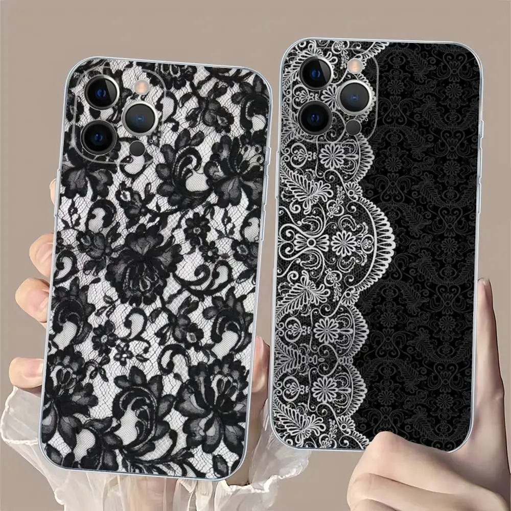 Spitzenstil Cool Girl Handyhülle für iPhone 17 16 15 8 7 6 6S Plus X SE XR XS 14 11 12 13 Mini Pro Max Handyhülle