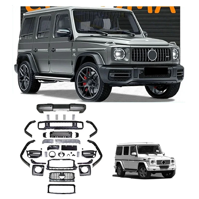 Good Sale Front Bumper Grille Rear Bumper Diffuser Spoiler Body Kit For Mercedes-Benz G-Class W464 Late Change To G63 AMG 2019-