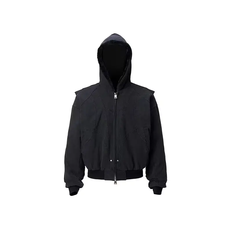 

Свободная повседневная рабочая одежда Detroit для мужчин и женщин, осенне-зимняя тяжелая верхняя одежда Du 250 Pou Baseball Sle