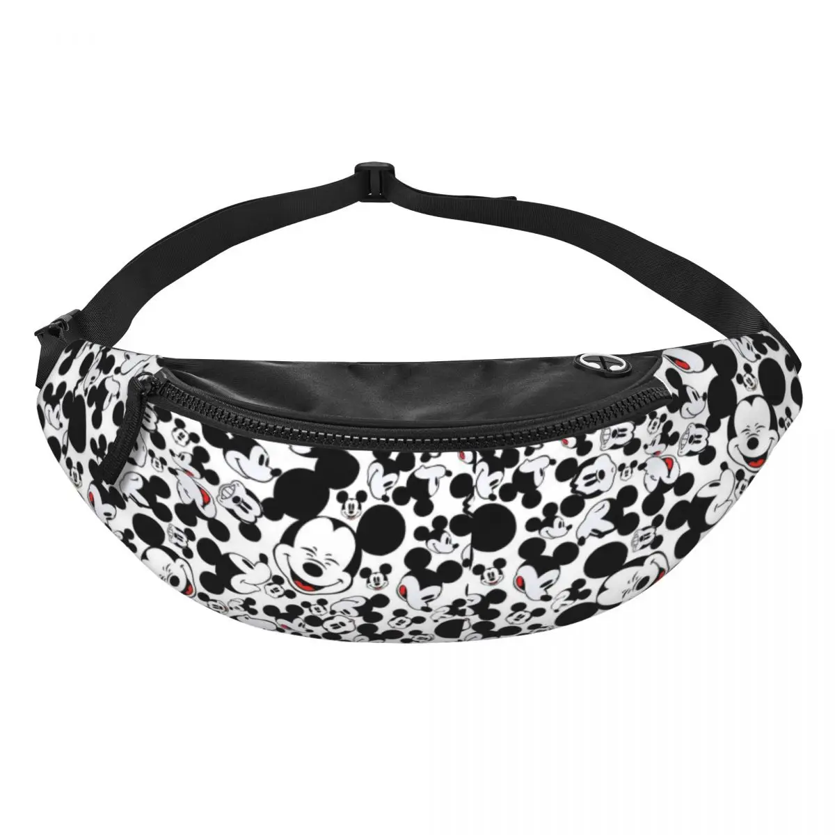 Custom Mickey Mouse Minnie Fanny Pack for Women Men Cool Crossbody Waist Bag Traveling Phone Money Pouch