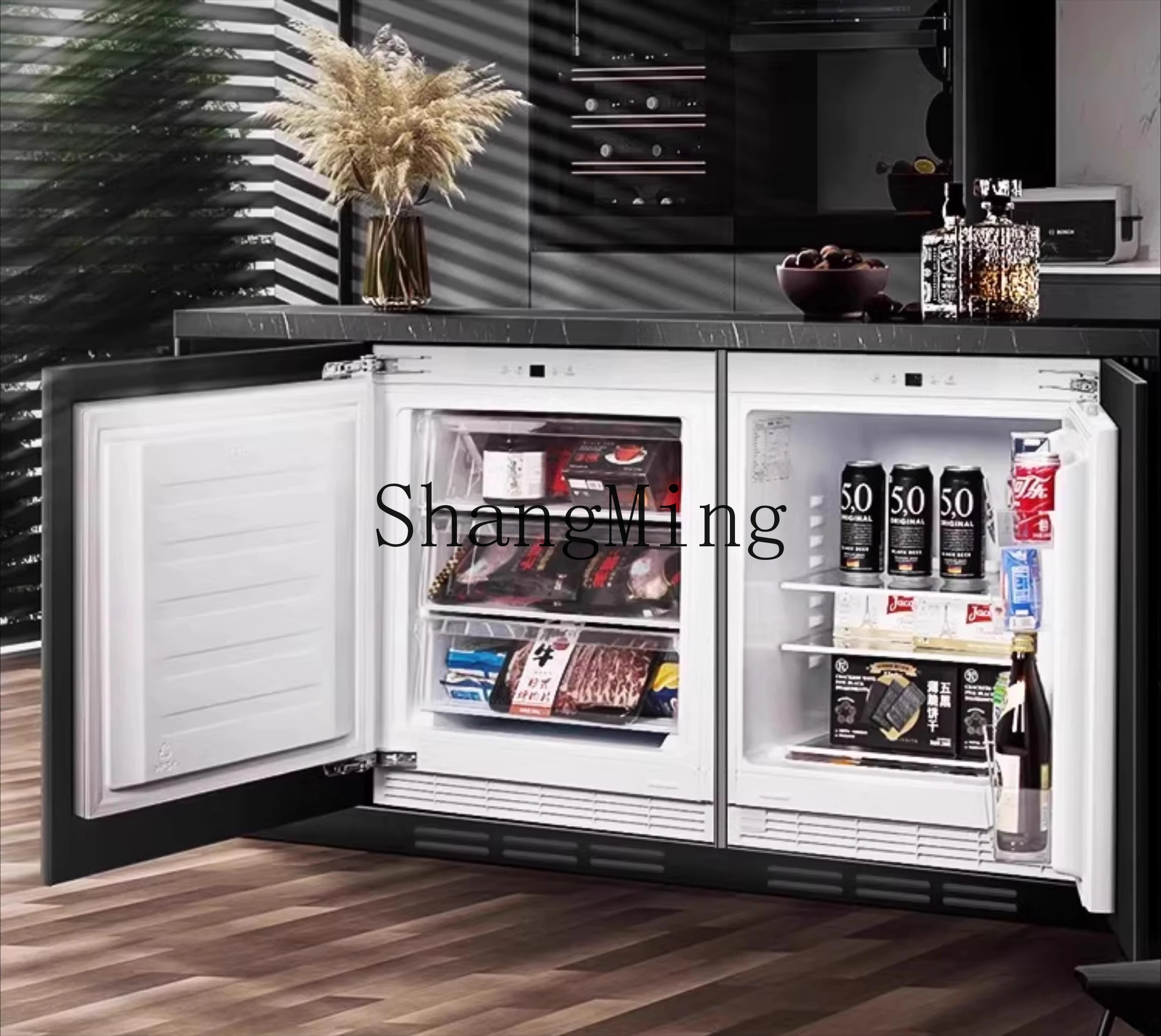 ZYY fully embedded horizontal refrigerator under the counter 235L folio home island hidden