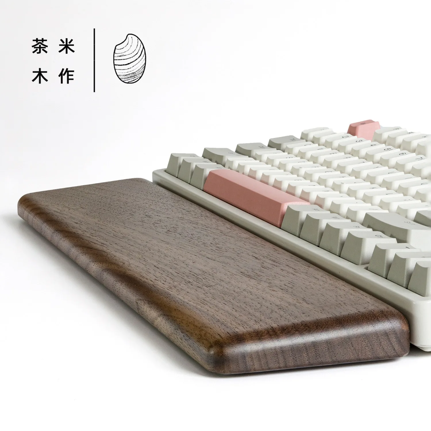 

Solid Wood Keyboard Wrist Rest For 60% 61 Keys Mechanical Keyboard, Walnut & Rosewood Ergonomic Wrist Pad Support