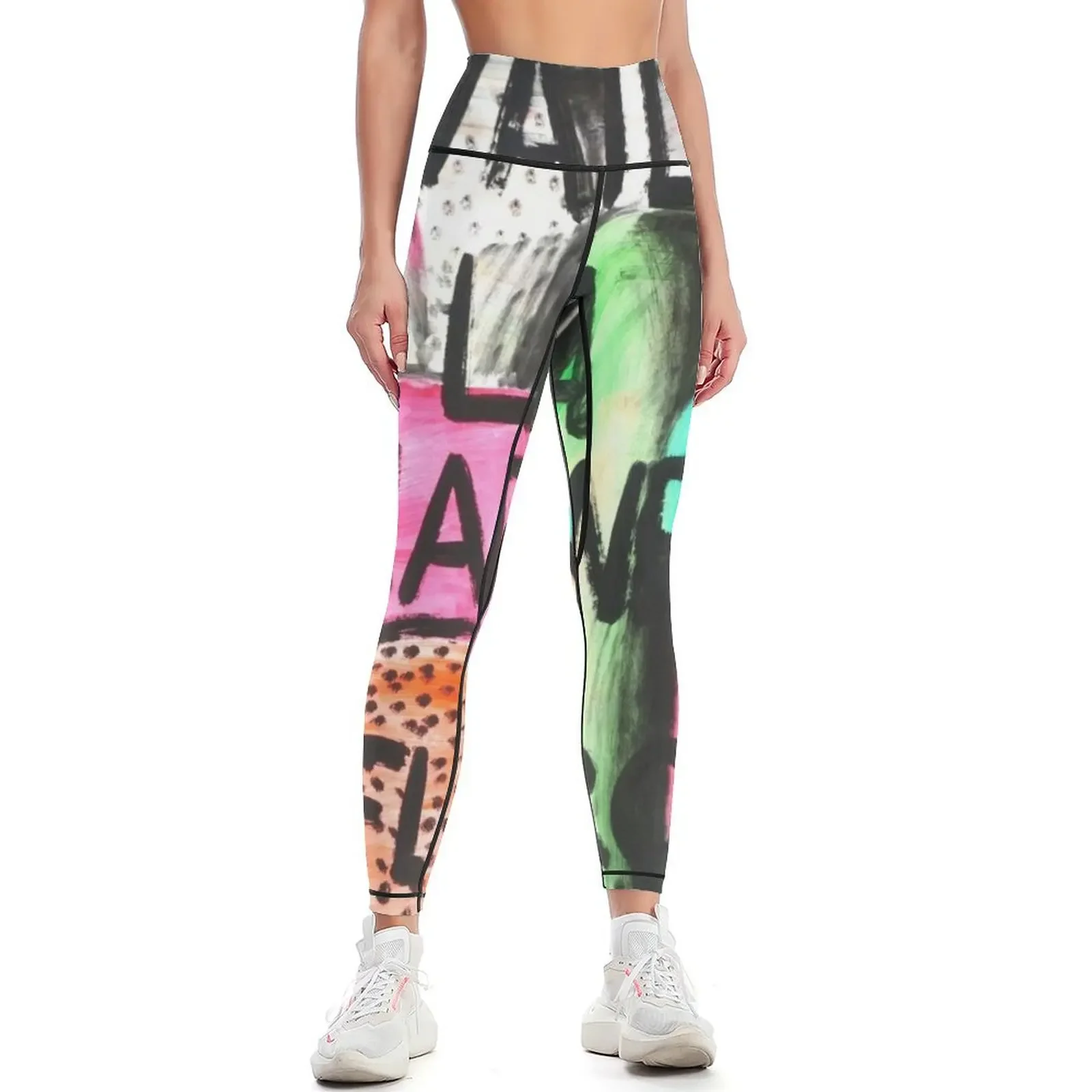 

Vailala madness in fluro Leggings Sportswear woman gym push up fitness legging push up gym's clothing Womens Leggings
