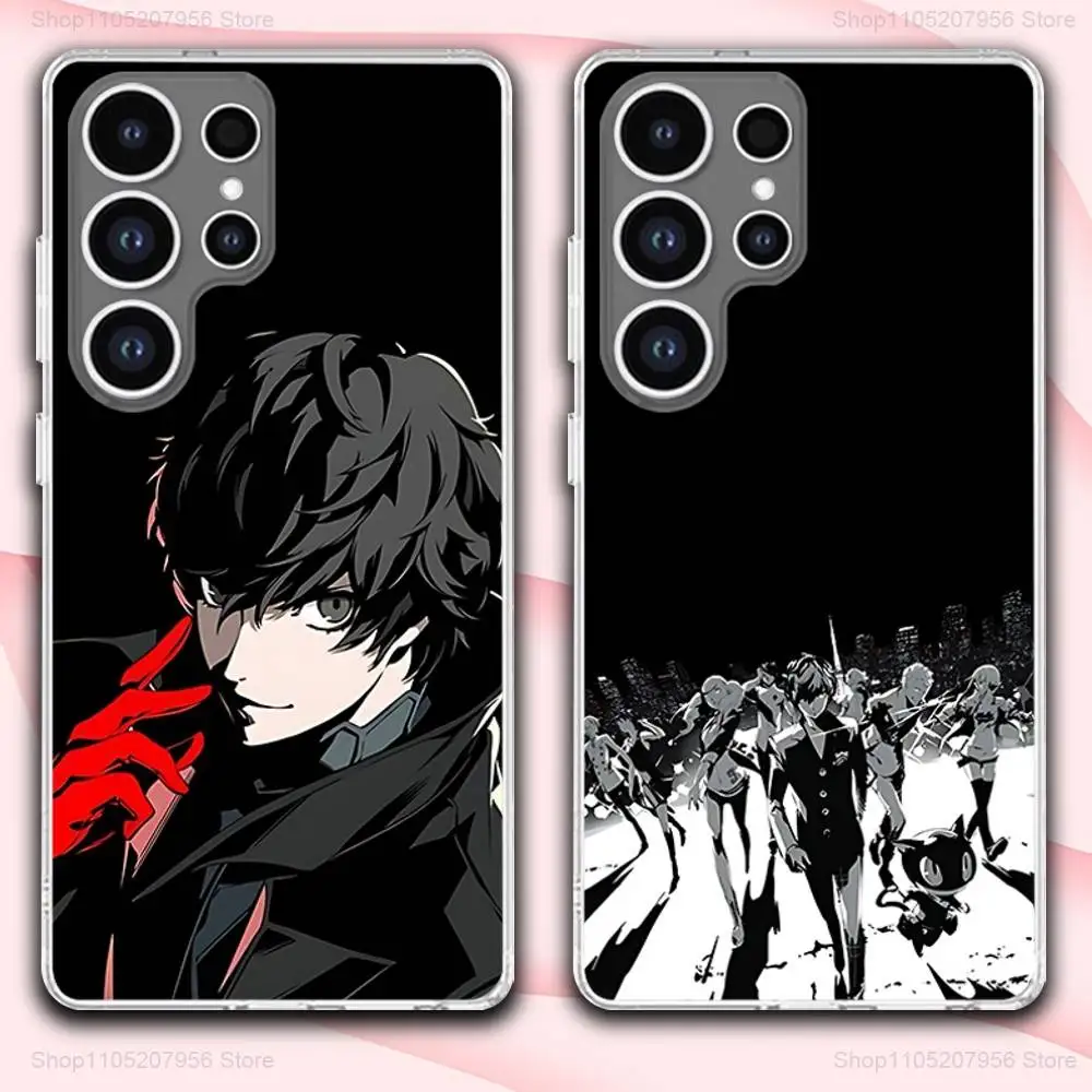 

A-Amamiya-Ren Game For Samsung A30,71,51,S9,10,20,Ultra,FE,Lite,S25,24,22,23,21,PIus,Transparent, Silicone Phone Case