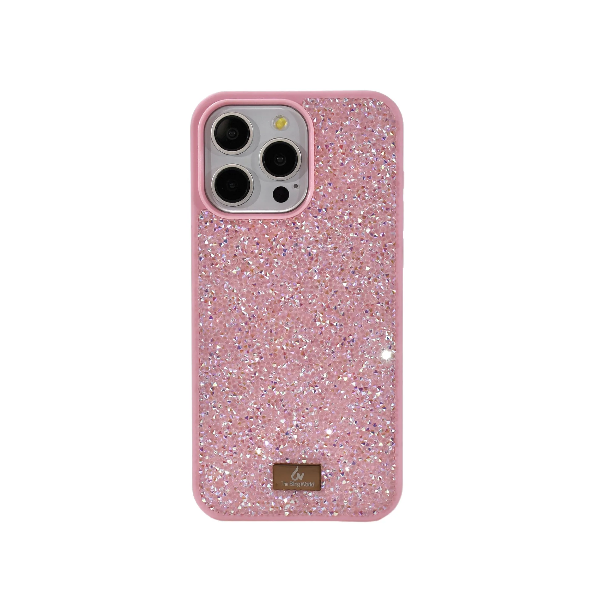 Brilliant Crystal Phone Cover For Apple Iphone 16 Pro Max 15 Plus 14 13 12 Pro Fashion Ladies Glitter Drilling Shockproof Case