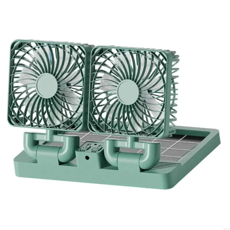 USB/Solar Powered Effective Airflows Fan Ventilator Air Circulation Eliminates Odors Cooling and Heat Dissipation R6FB