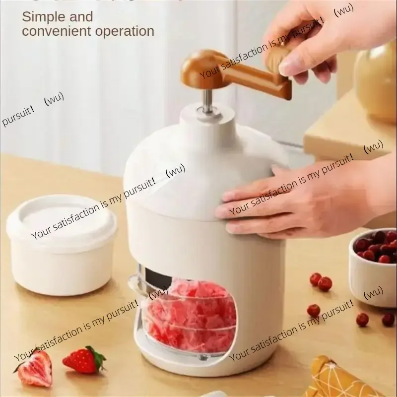 

500ML Manual Ice Shaver Commercial, Stainless Steel Handheld Kitchen Ice Maker