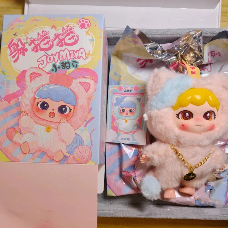 

Подлинная детская три сладких зубов Peekaboo серии слепая коробка виниловая кукла милый котенок рюкзак кулон брелок игрушка-подвеска ручной работы