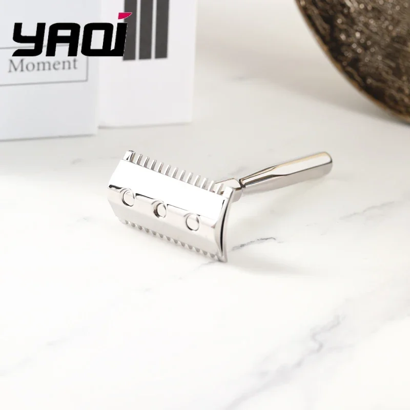 ماكينة حلاقة Yaqi Pagoda Mirabilis للرجال من الفولاذ المقاوم للصدأ - ماكينة حلاقة أساسية للحصول على نتائج ناعمة