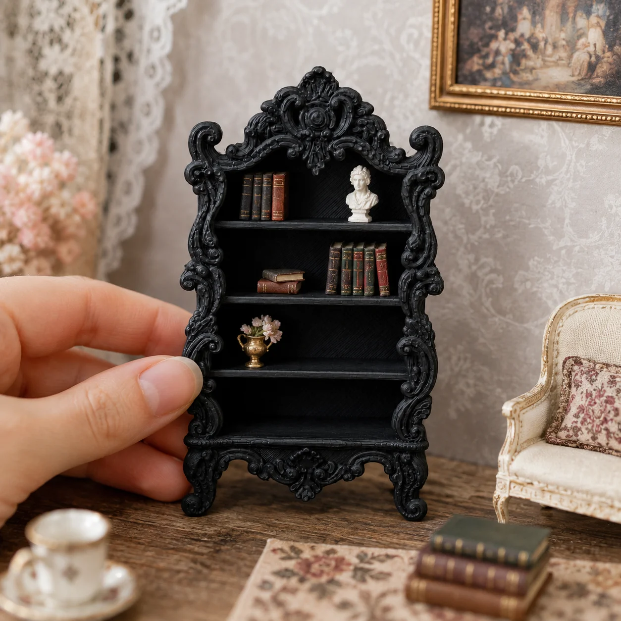 Rak buku berenda mini, rak paj - Diy Electronics Housing ulasan dan harga