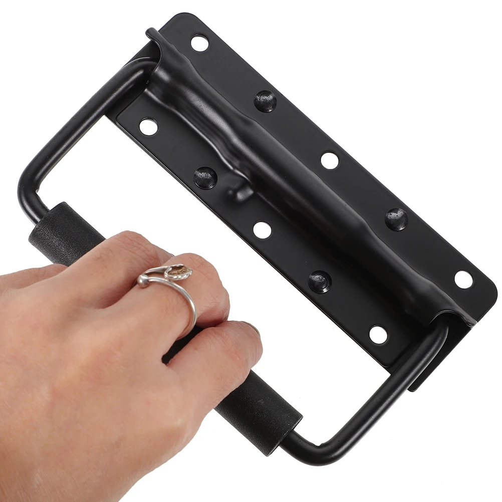 

4pcs Metal Spring Loaded Drop Handles Heavy Duty Case Handle Replacement For Chest Tool Box Storage Container Cabinet Flight