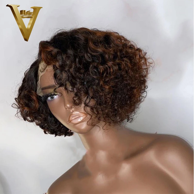 

Honey Blonde Omber Ginger Color Wig Water Wave 13X4 Lace Front Human Hair 4X4 Closure Frontal Wigs For Black Women Preplucked