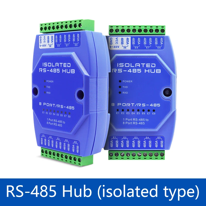 Eight port Photoelectric isolation RS-485 HUB Anti-surge Anti-interference